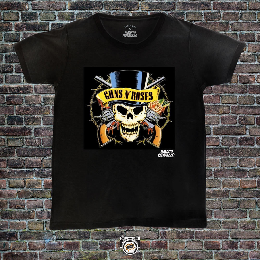 Guns And Roses Logo Calavera Color Maldito Paparazzo