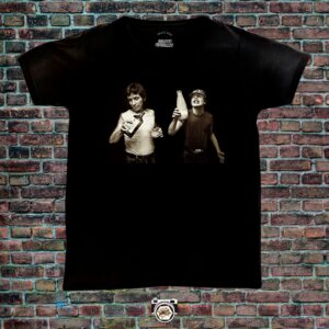 Bon Scott y Angus Young (AC DC)