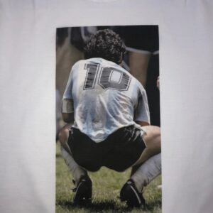 Diego Maradona cuclillas