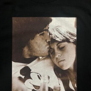 Diego Maradona y Claudia. Beso