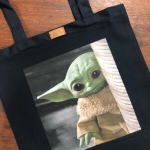 Tote Bags Baby Yoda Escondido (The Mandalorian Star Wars)