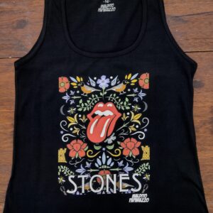 Musculosa Dama Rolling Stones Flowers and Birds