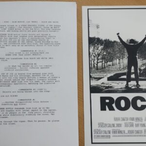 ROCKY – REPLICA GUION ORIGINAL CON AFICHE DE REGALO