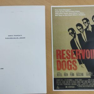 RESERVOIR DOGS – REPLICA GUION ORIGINAL CON AFICHE DE REGALO (PERROS DE LA CALLE)