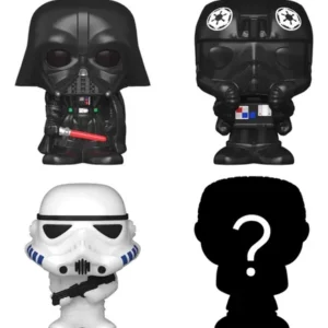 FUNKO BITTY POP PACK X 4 DARTH VADER +STORMTROOPER + THE FIGHER PILOT+ MISTERY (STAR WARS)